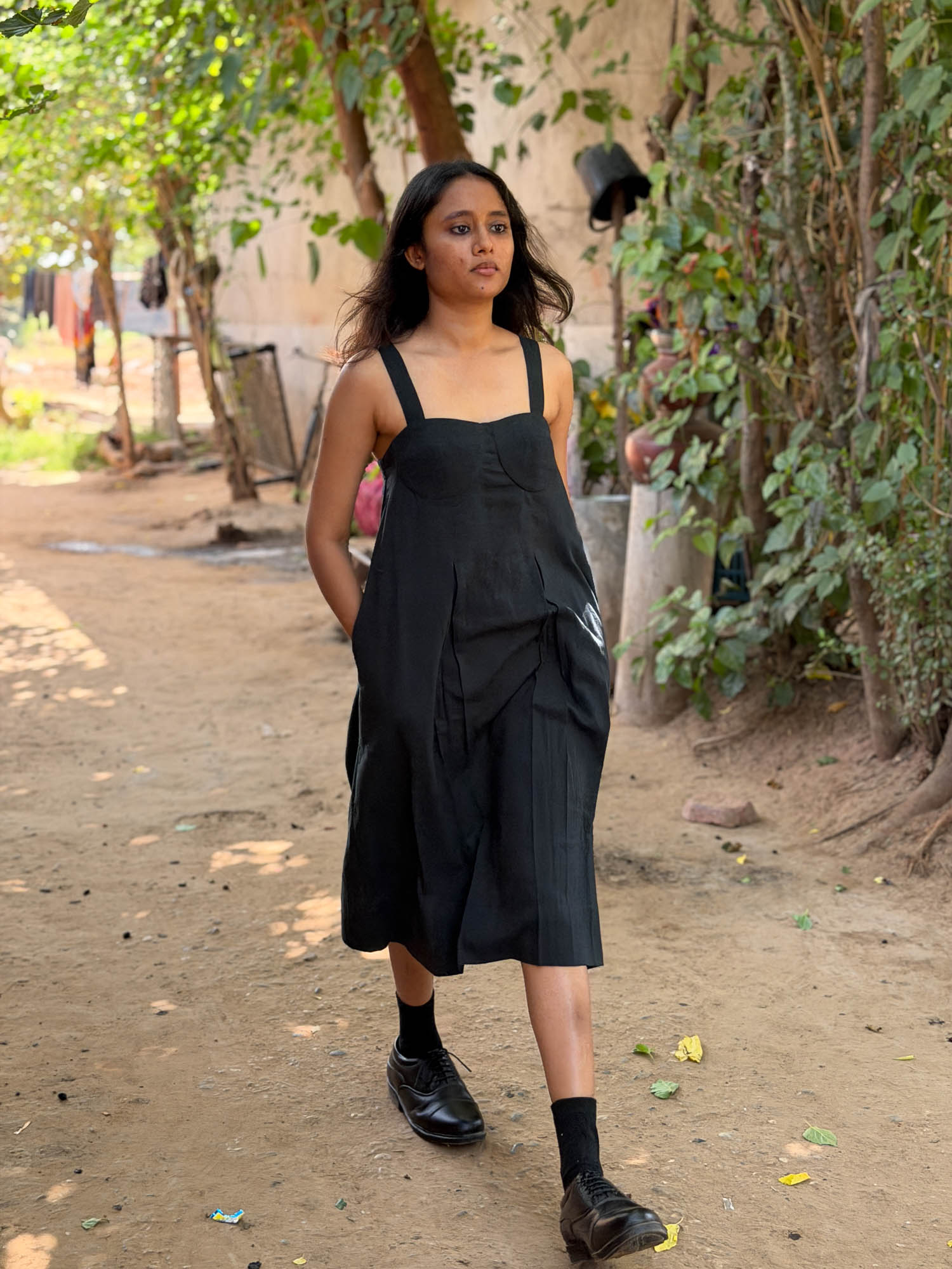 Bustier Black Strap Dress
