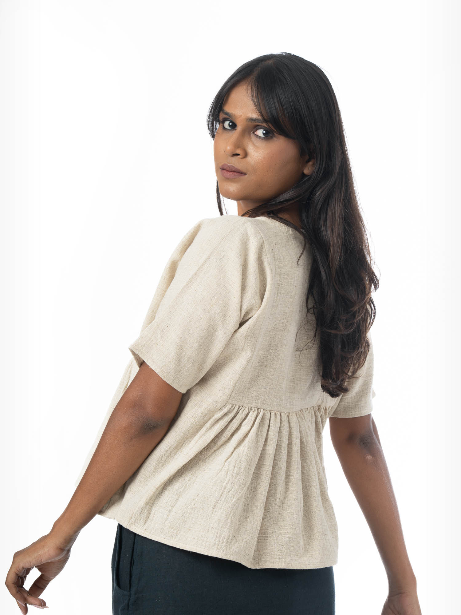Hoko Frill Top