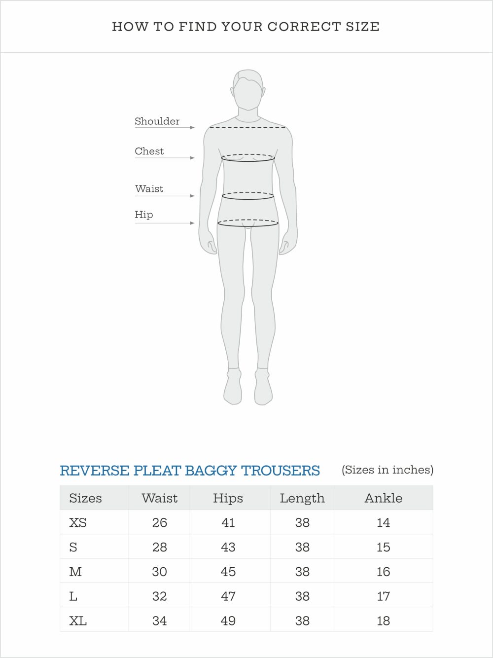 Reverse Pleat Baggy Trousers