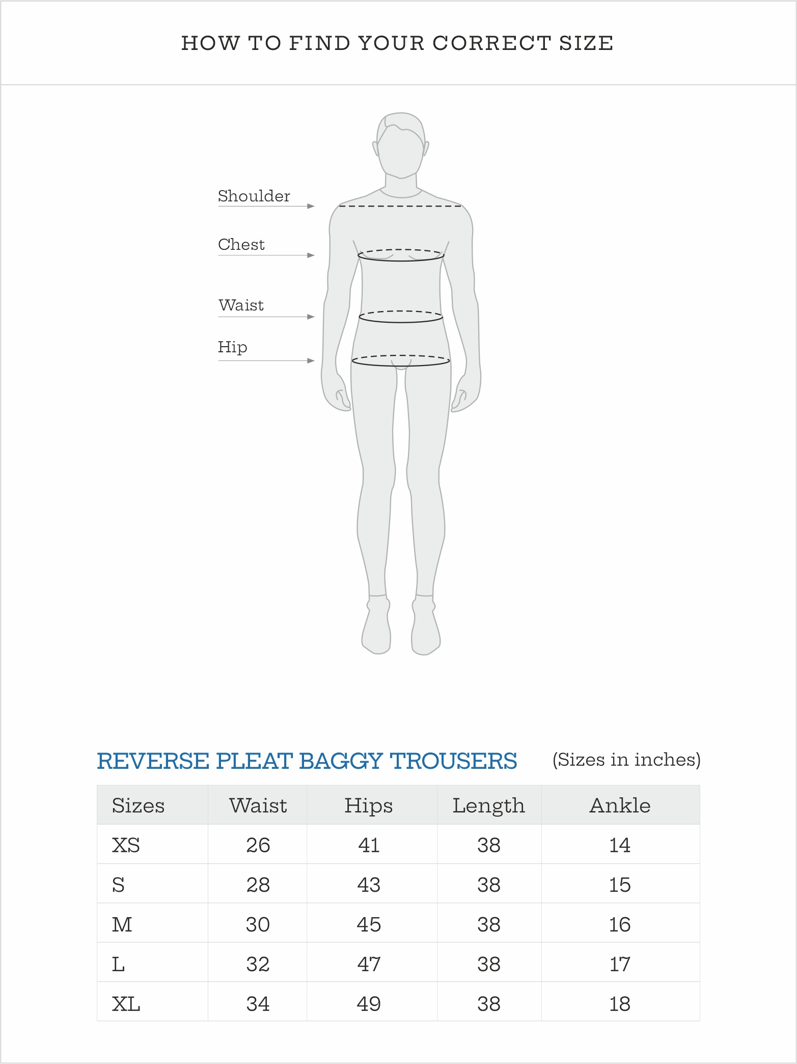 Reverse Pleat Baggy Trousers