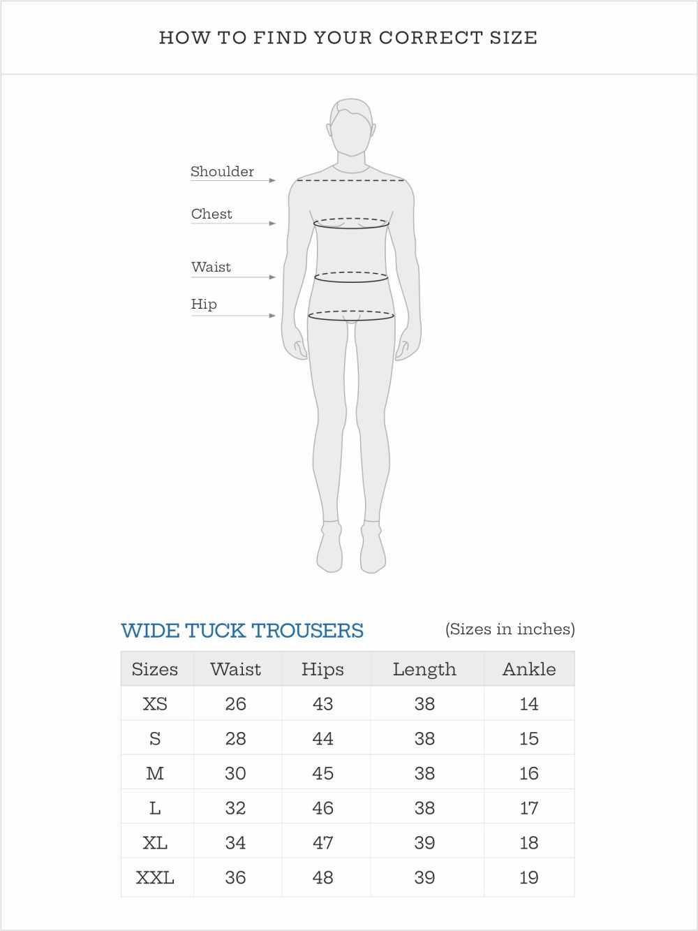 Wide Tuck Trousers