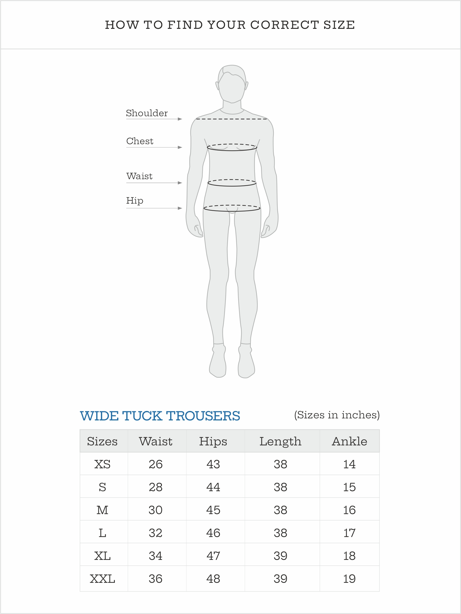 Wide Tuck Trousers