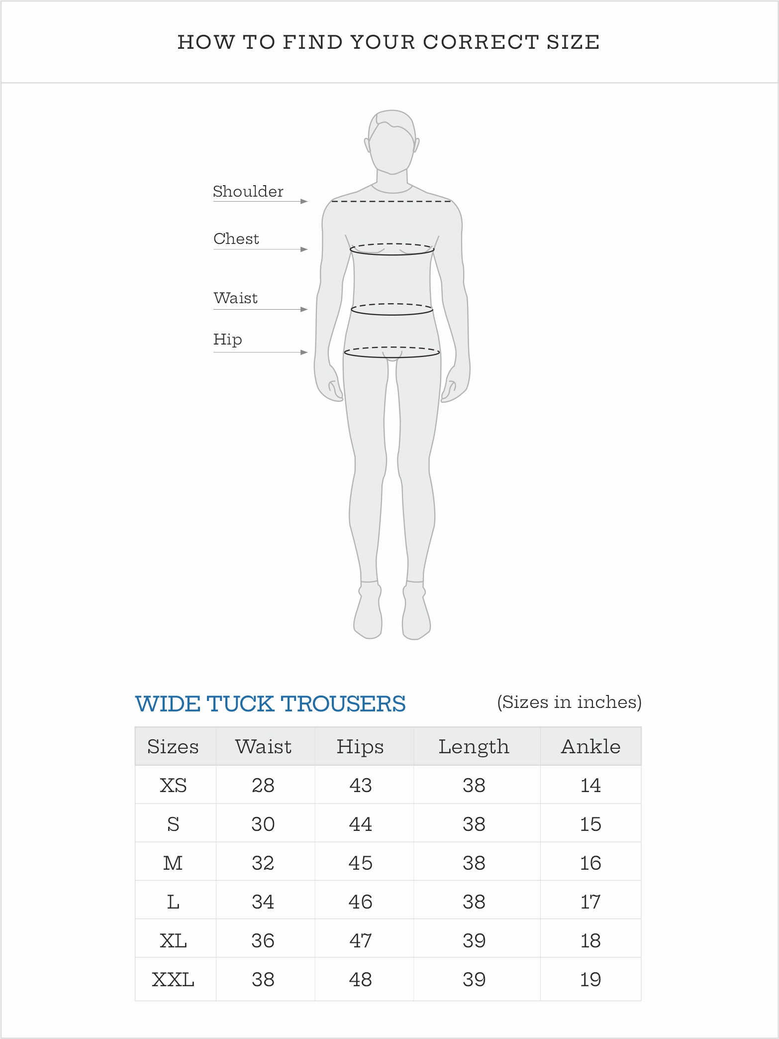 Wide Tuck Trousers