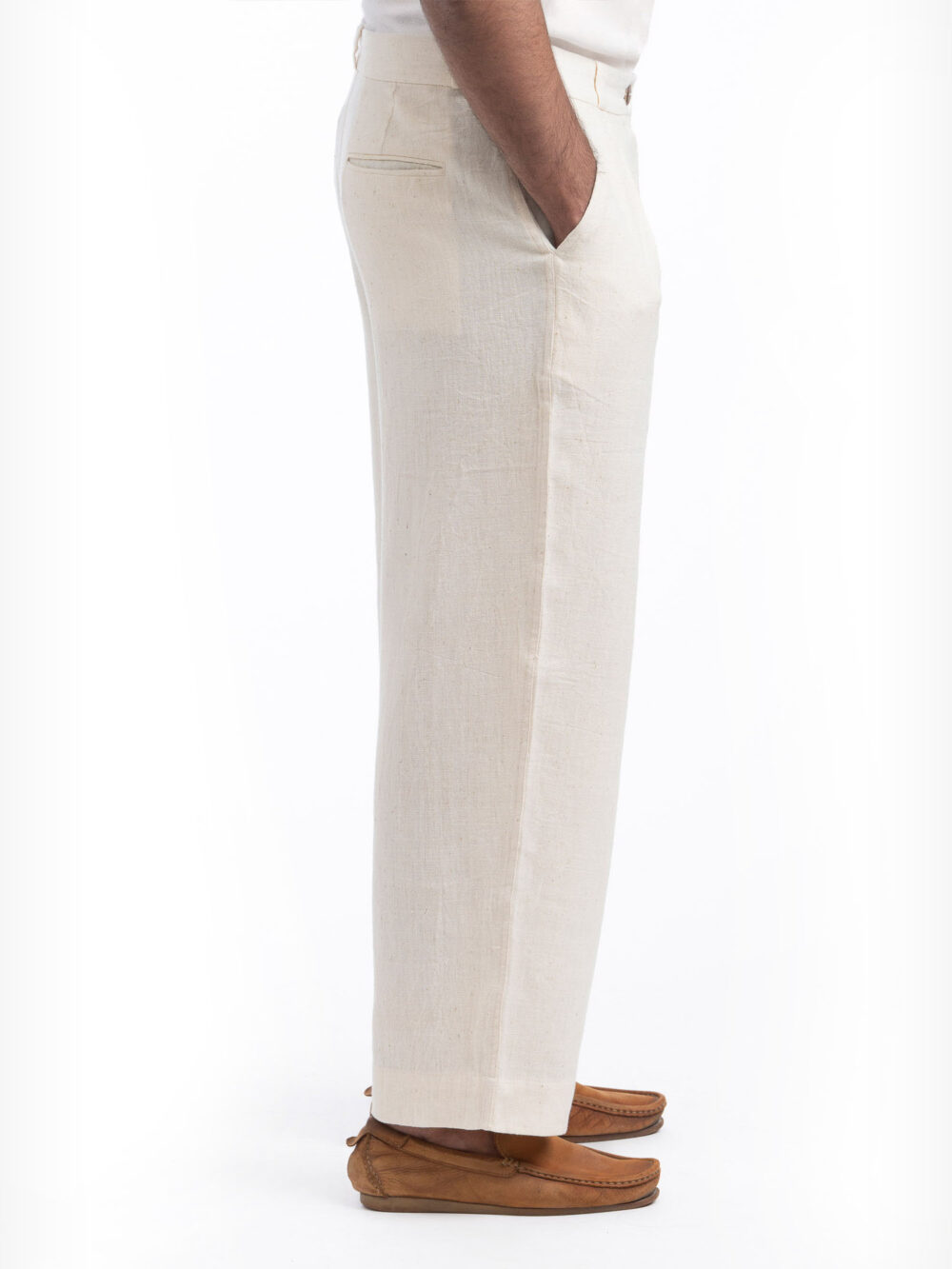 Reverse Pleat Baggy Trousers