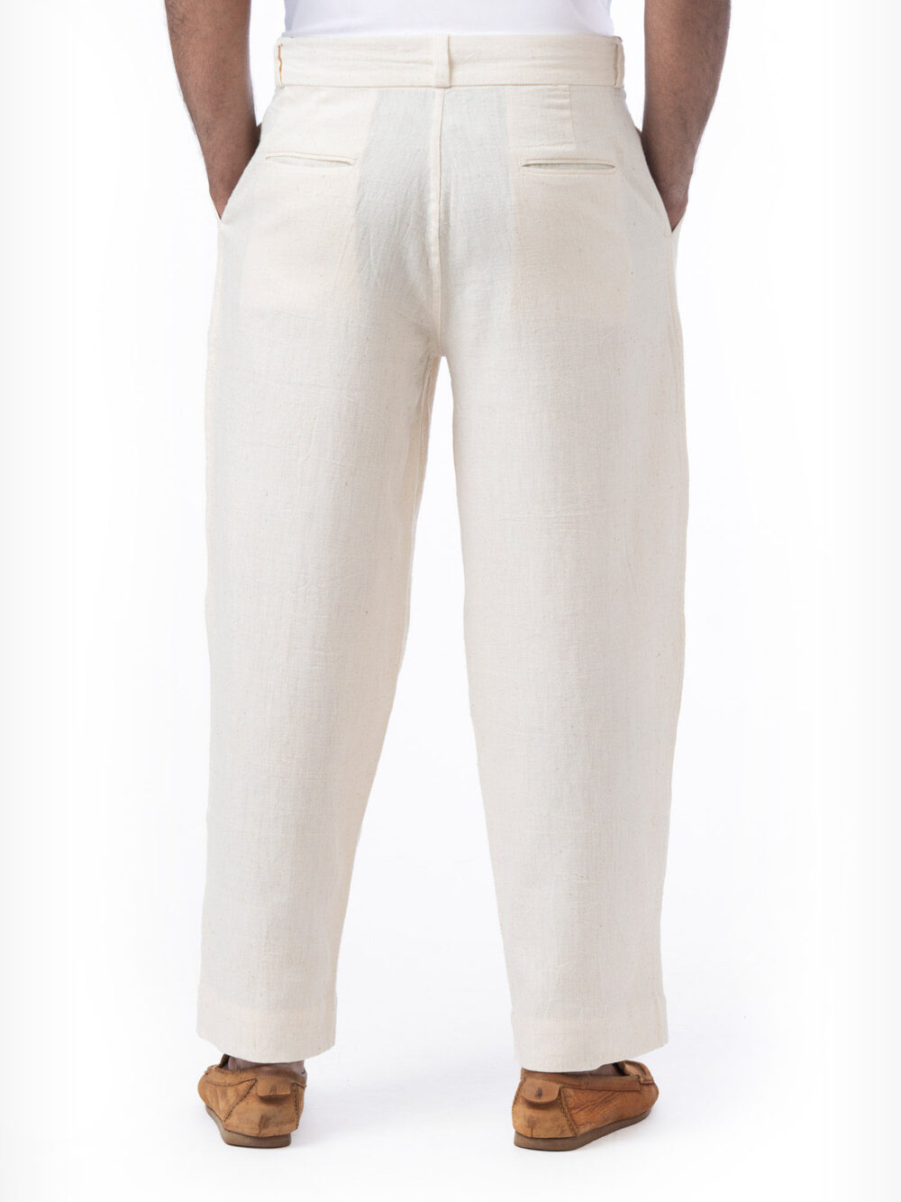 Reverse Pleat Baggy Trousers