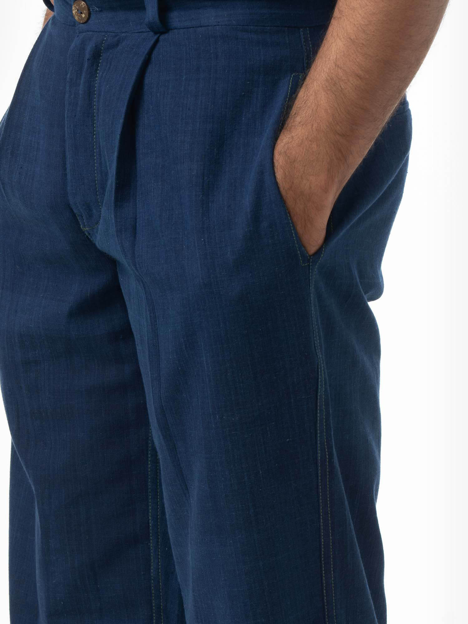 Wide Tuck Trousers