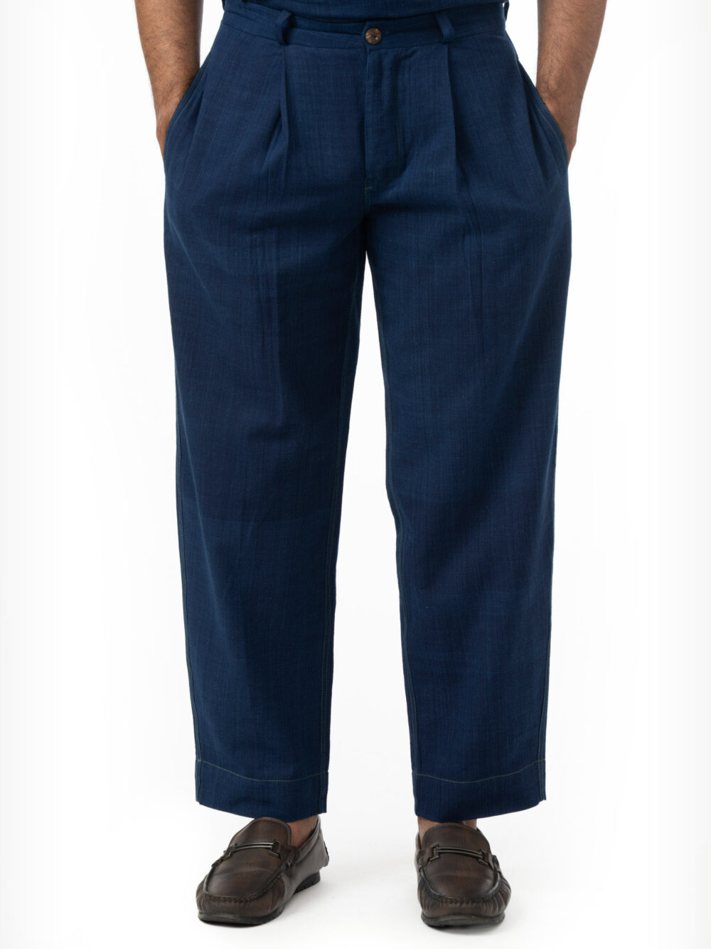 Wide Tuck Trousers
