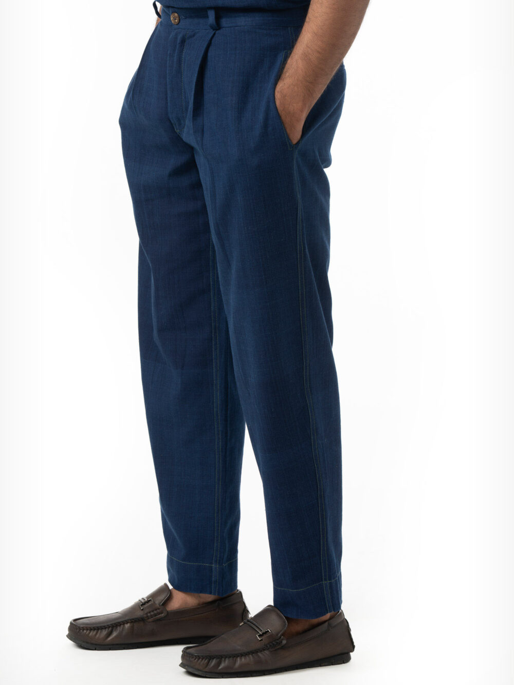 Wide Tuck Trousers